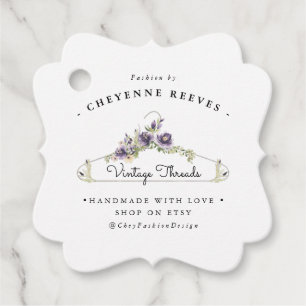 Étiquettes Cadeau Mode aquarelle   Balise de blocage d'entreprise