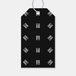 Étiquettes-cadeau Modèle de Motif Logo moderne unique Black