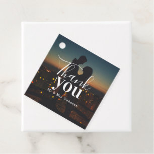 Étiquettes Cadeau Modèle de photo Merci Personnalisé