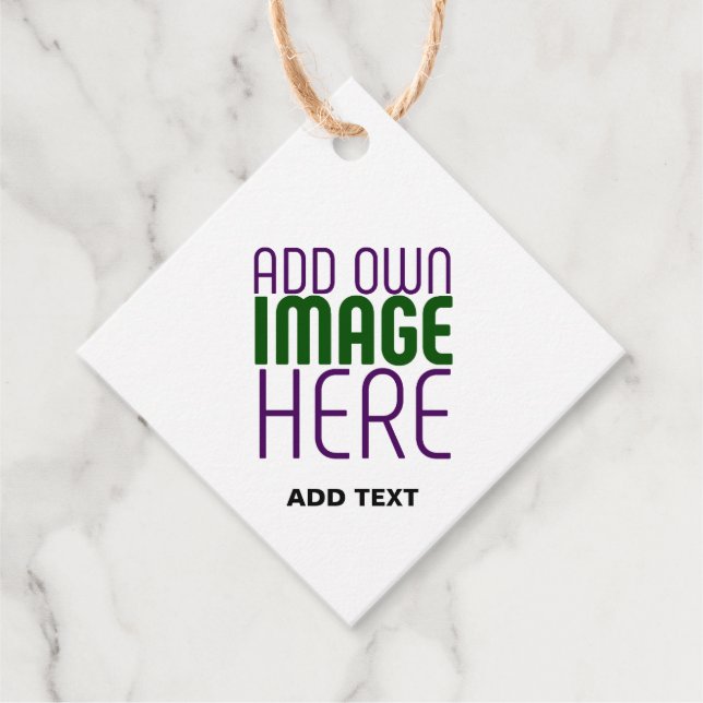 ÉTIQUETTES CADEAU MODELE DE TEXTE D'IMAGE BLANC SIMPLE ÉDITABLE MODE (Devant)