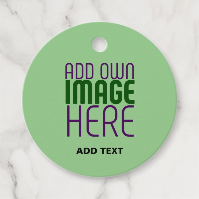 ÉTIQUETTES CADEAU MODELE DE TEXTE D'IMAGE VERT MENTHE ÉDITABLE MODER (Devant)