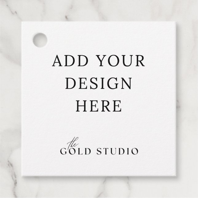 Étiquettes Cadeau Modèle d'étiquette de faveur vierge avec encoche p (Devant)