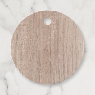Étiquettes Cadeau Modèle personnalisé vierge aspect planche en bois 