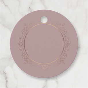 Étiquettes Cadeau Modèle vide élégant Rose Gold tendance