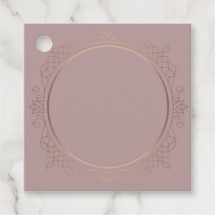 Étiquettes Cadeau Modèle vierge personnalisé tendance Rose Gold