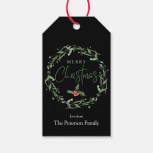 Étiquettes-cadeau Modern Chic Personnalisé Noël Tags cadeaux