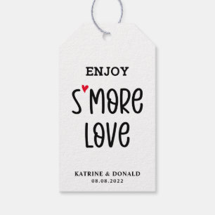 Étiquettes-cadeau Modern S’more Love Mariage Tags cadeaux