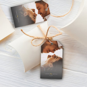 Étiquettes-cadeau Moderne et Chic Mariage Photographique Ultra Minim