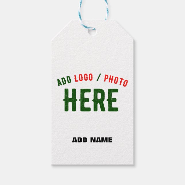 ÉTIQUETTES-CADEAU MODERNE ET MODERNE PERSONNALISABLE BROWN VÉRIFIÉ (Devant)