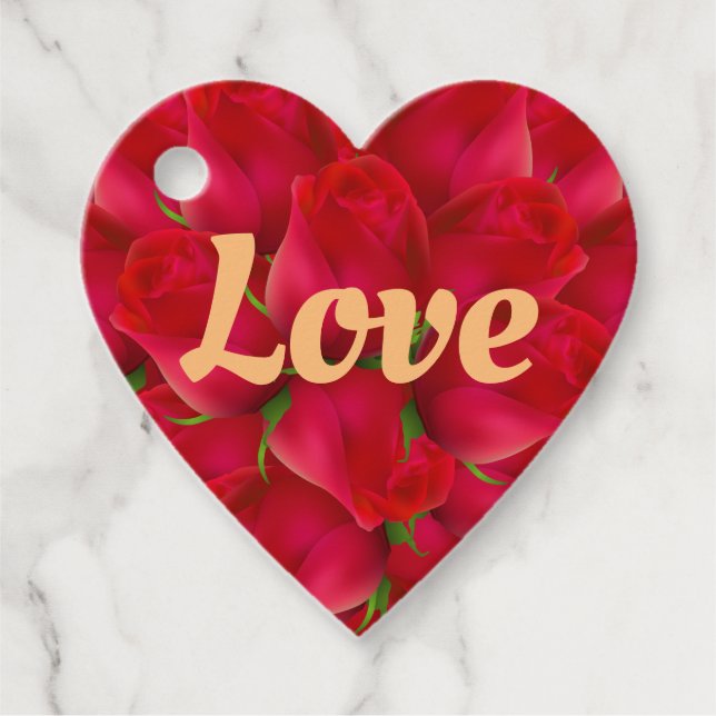 Étiquettes Cadeau Moderne tendance Élégant Meilleur Amour Populaire  (Devant)