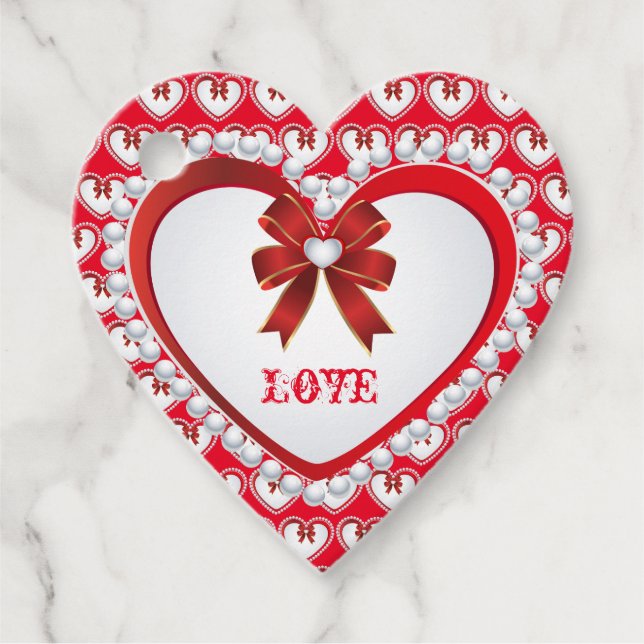 Étiquettes Cadeau Moderne tendance Élégant Meilleur Amour Populaire  (Devant)