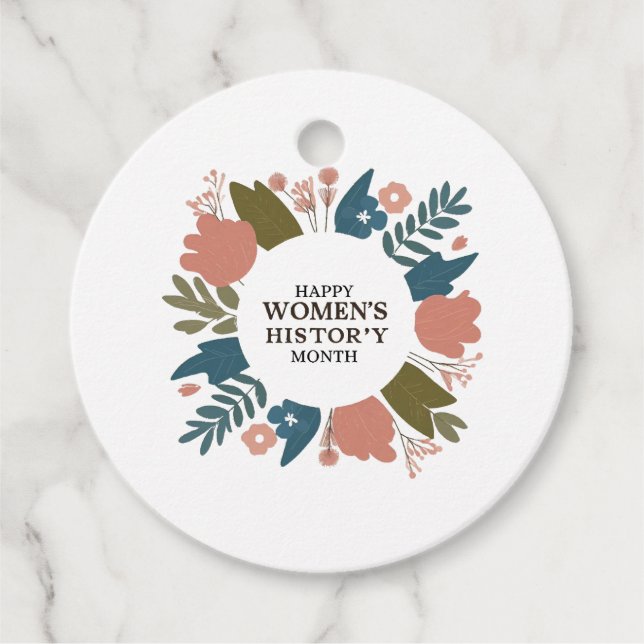 Étiquettes Cadeau Mois de l'histoire des femmes (Devant)