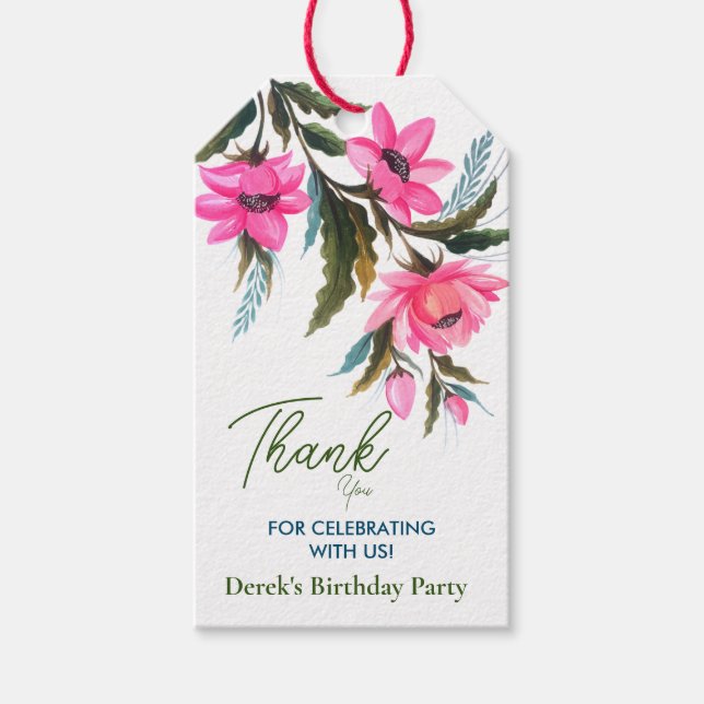 Étiquettes-cadeau Moment d'anniversaire (Devant)