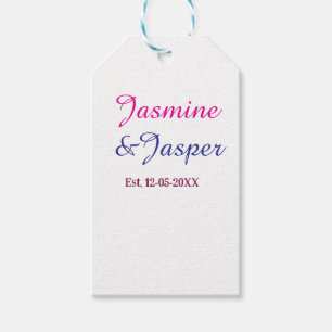 Étiquettes-cadeau Mommy & Daddy nouveaux parents couple nom année d'