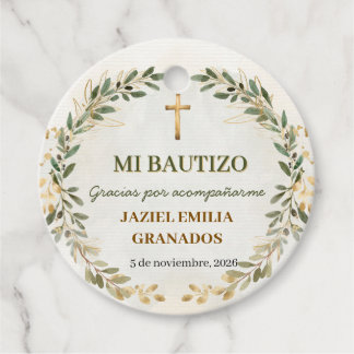 Étiquettes Cadeau Mon Baptême Baptême Personnalisé