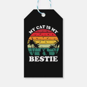 Étiquettes-cadeau Mon chat est mon meilleur pote