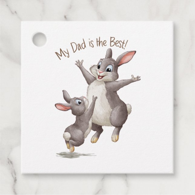 Étiquettes Cadeau Mon Père Est Le Meilleur (Devant)