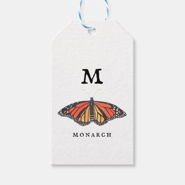 Étiquettes-cadeau Monarque M (Devant)
