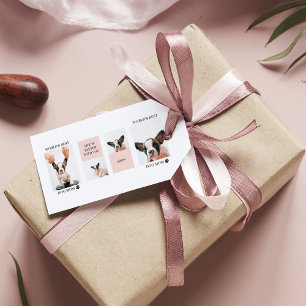 Étiquettes-cadeau Monde Meilleur chien maman   Photo Collage   Paste