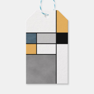 Étiquettes-cadeau Mondrian inspiré