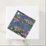 Étiquettes Cadeau Monet Water Lilies Chef-d'oeuvre Peinture<br><div class="desc">Monet Water Lilies - Ce tableau Monet classique a été peint par Claude Monet en 1916. Il fait partie de sa célèbre collection de nénuphars où il peint dans son jardin à Giverney,  France. Un tableau de chef-d'oeuvre.</div>