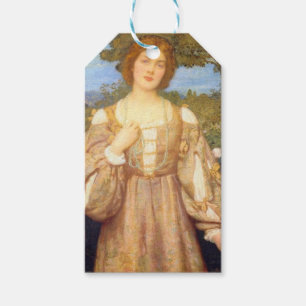 Étiquettes-cadeau Monna Giovanna (par Edward Robert Hughes)