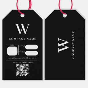 Étiquettes-cadeau Monogramme Hang Balise Prix Vêtements Balises à co