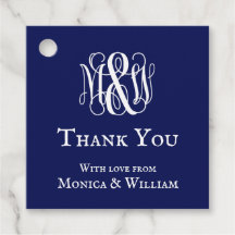 Monogramme Navy Wht Vine Script B&G Merci DIY BG