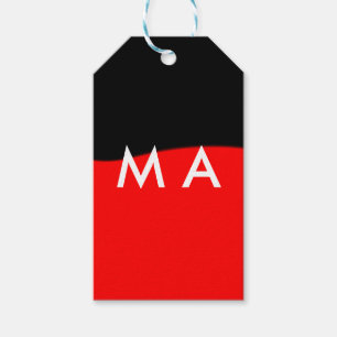 Étiquettes-cadeau Monogramme simple ajoutez votre lettre de nom homm