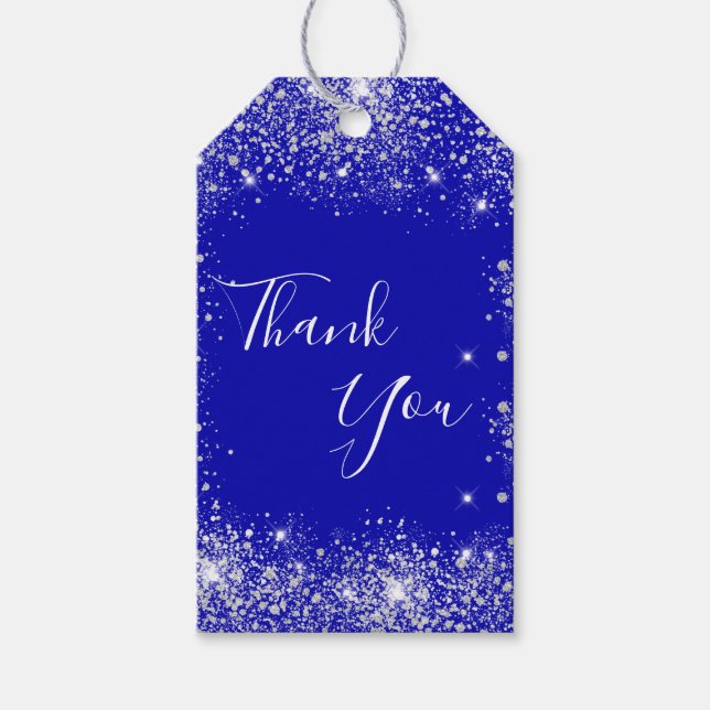 Étiquettes-cadeau Monographie de poussière de parties scintillant d' (Devant)