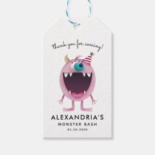 Étiquettes-cadeau Monster Bash Anniversaire Fête Favoriser Tags