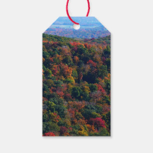 Étiquettes-cadeau Montagnes des Appalaches à l'automne