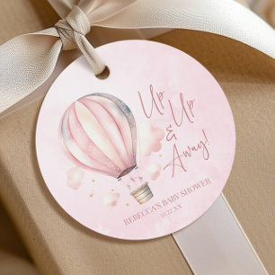 Étiquettes Cadeau Montez et partez ! Baby shower de ballon à air cha