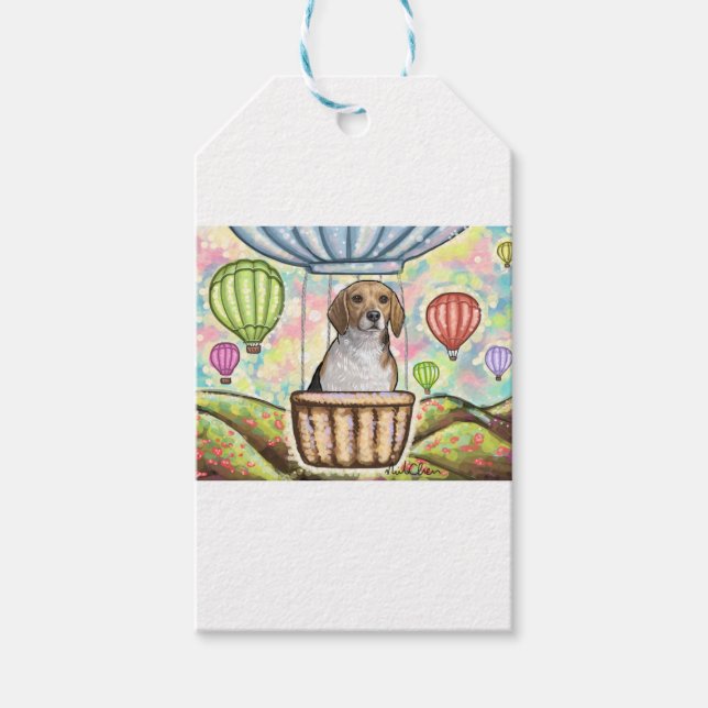 Étiquettes-cadeau -montgolfière (Devant)