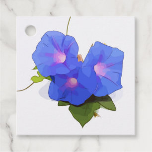 Étiquettes Cadeau Morning Glory flower
