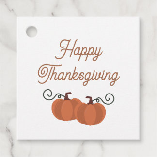 Étiquettes Cadeau Motif à carreaux gingham automne orange