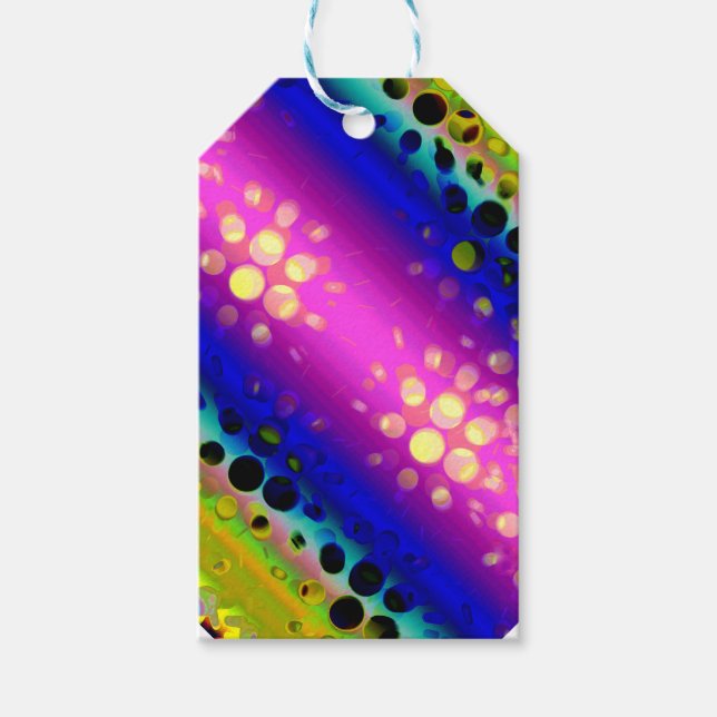 Étiquettes-cadeau Motif Abstrait coloré (Devant)