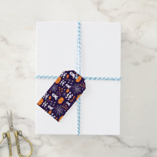 Étiquettes-cadeau Motif amusant d'Halloween