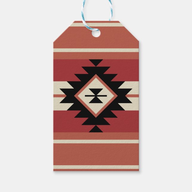 Étiquettes-cadeau Motif Aztec (Devant)