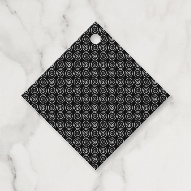 Étiquettes Cadeau Motif celtique à double spirale (Devant)