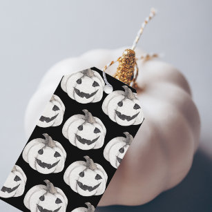 Étiquettes-cadeau Motif Citrouille éffrayant   Bonne Halloween