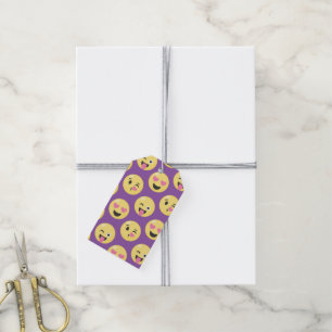 Étiquettes-cadeau Motif d'amour d'Emoji
