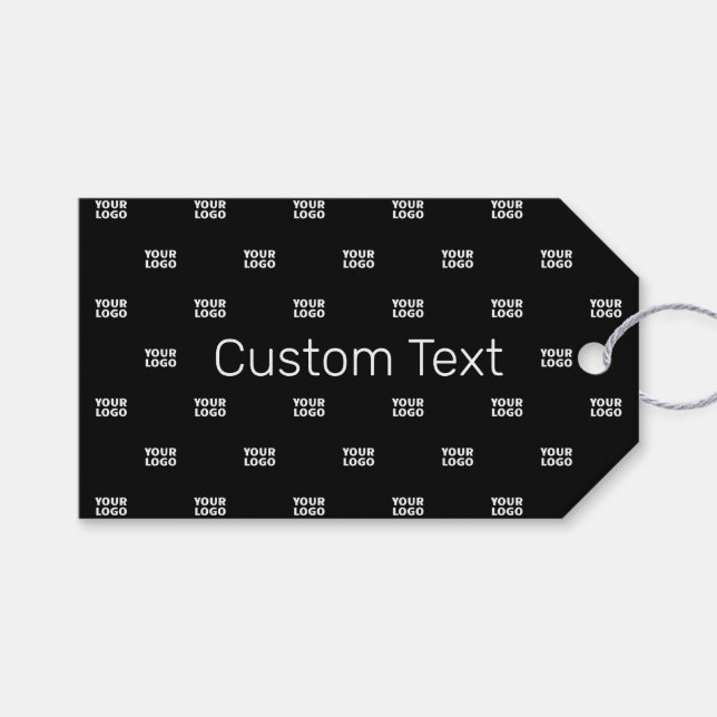 Étiquettes-cadeau Motif de logo ou de design moderne avec n'importe  (Devant (Horizontal))