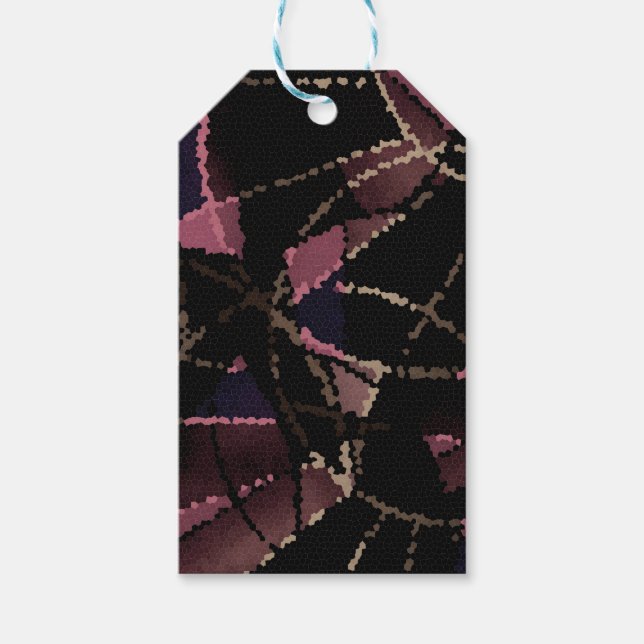 Étiquettes-cadeau motif de mosaïque Abstrait (Devant)