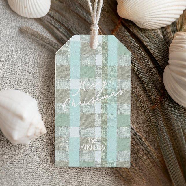 Étiquettes-cadeau Motif de Noël côtier #2 ID1009 (Créateur téléchargé)
