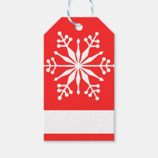 Étiquettes-cadeau Motif de Noël Snowflake. Étiquette-cadeau
