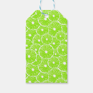 Étiquettes-cadeau Motif de tranches de chaux