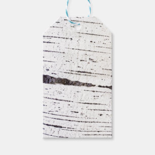 Étiquettes-cadeau Motif d'écorce de bouleau