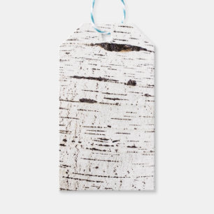 Étiquettes-cadeau Motif d'écorce de bouleau