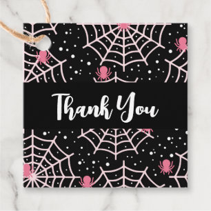 Étiquettes Cadeau Motif des toiles d'Halloween et araignées